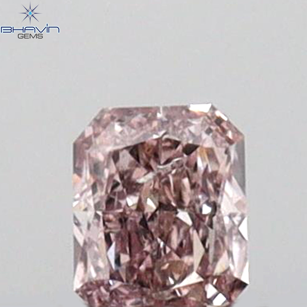 0.09 CT Radiant Shape Natural Diamond Pink Color SI2 Clarity (2.83 MM)