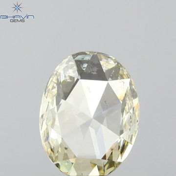0.55 CT Natural Oval Diamond Yellow Color Clarity SI1 (6.50 MM)