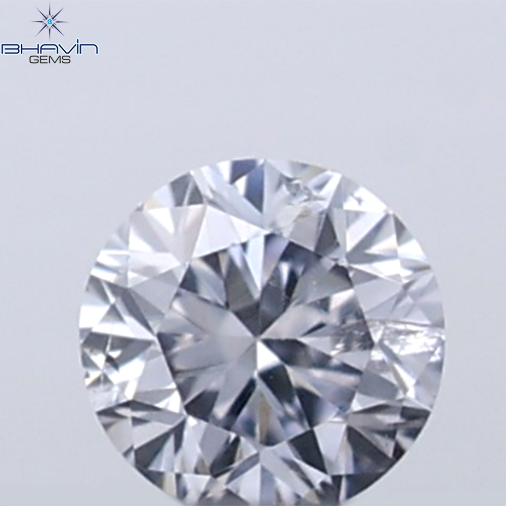 0.18 CT ラウンド ローズ カット シェイプ 天然ダイヤモンド ピンク色 I2 クラリティ (3.86 MM)