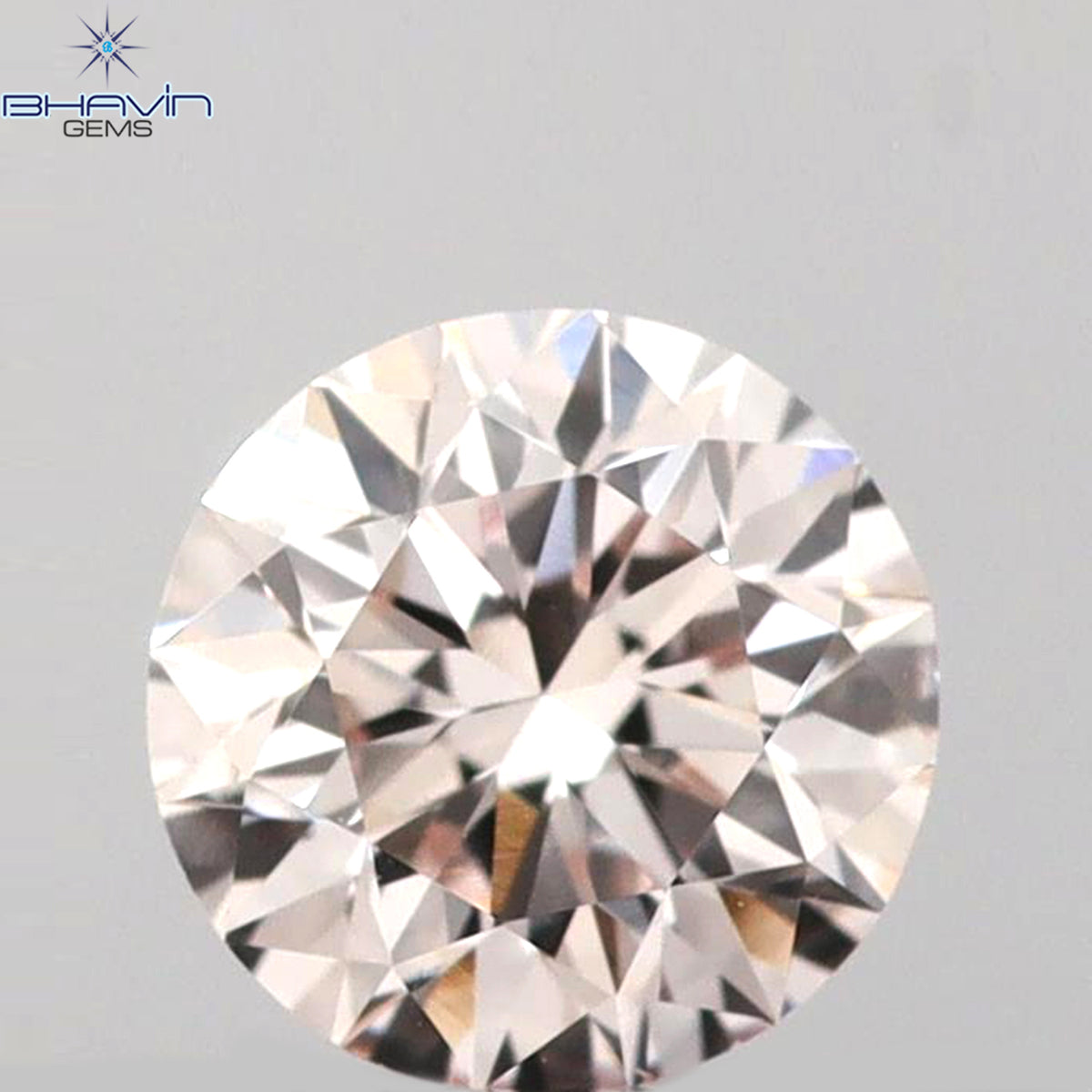 0.26 CT Round Shape Natural Diamond Pink Color VS1 Clarity (4.10 MM)