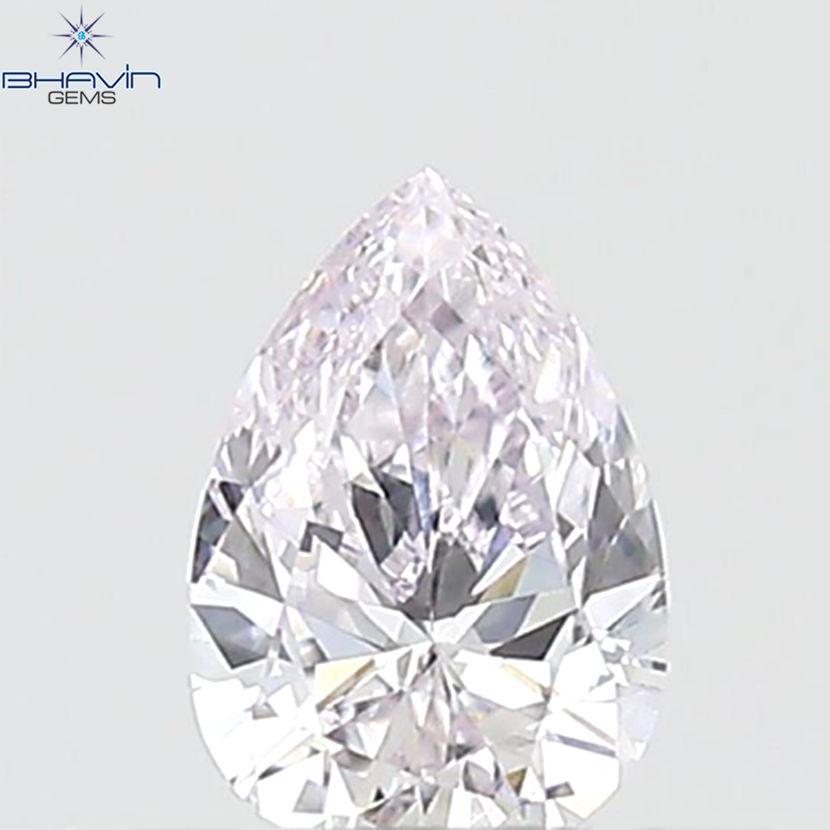 GIA Certified 0.27 CT  Natural Pear Pink Diamond VS2 Clarity (5.48 MM)