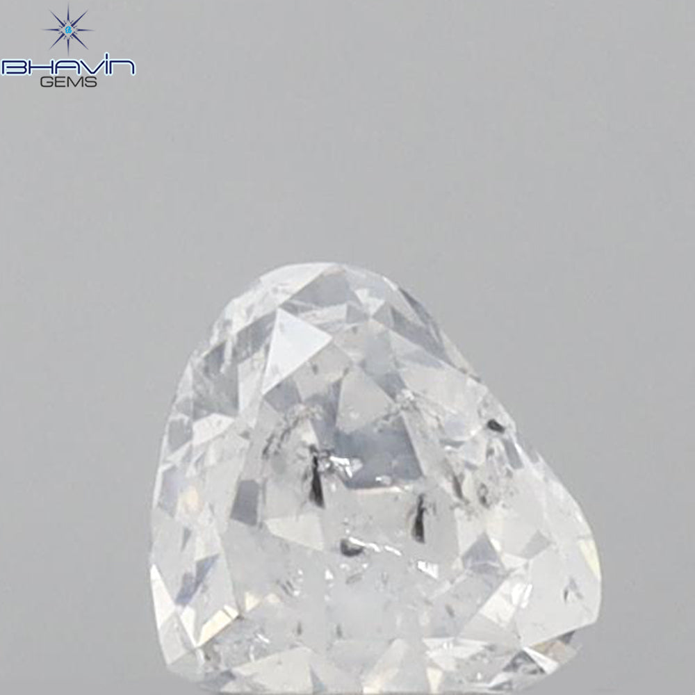 0.25 CT Heart Shape Natural Diamond White Color I1 Clarity (3.98 MM)