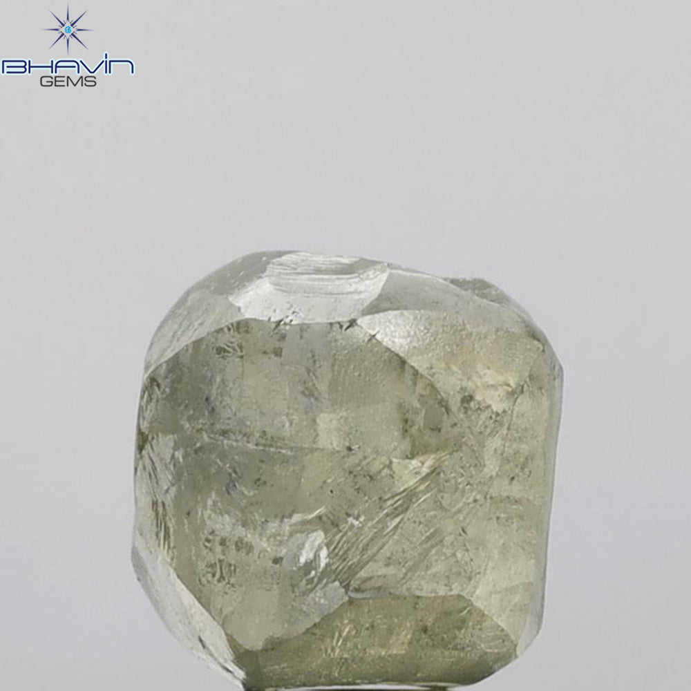 6.85 CT Rough Shape Natural Loose Diamond Green (M) Color I1 Clarity (9.57 MM)