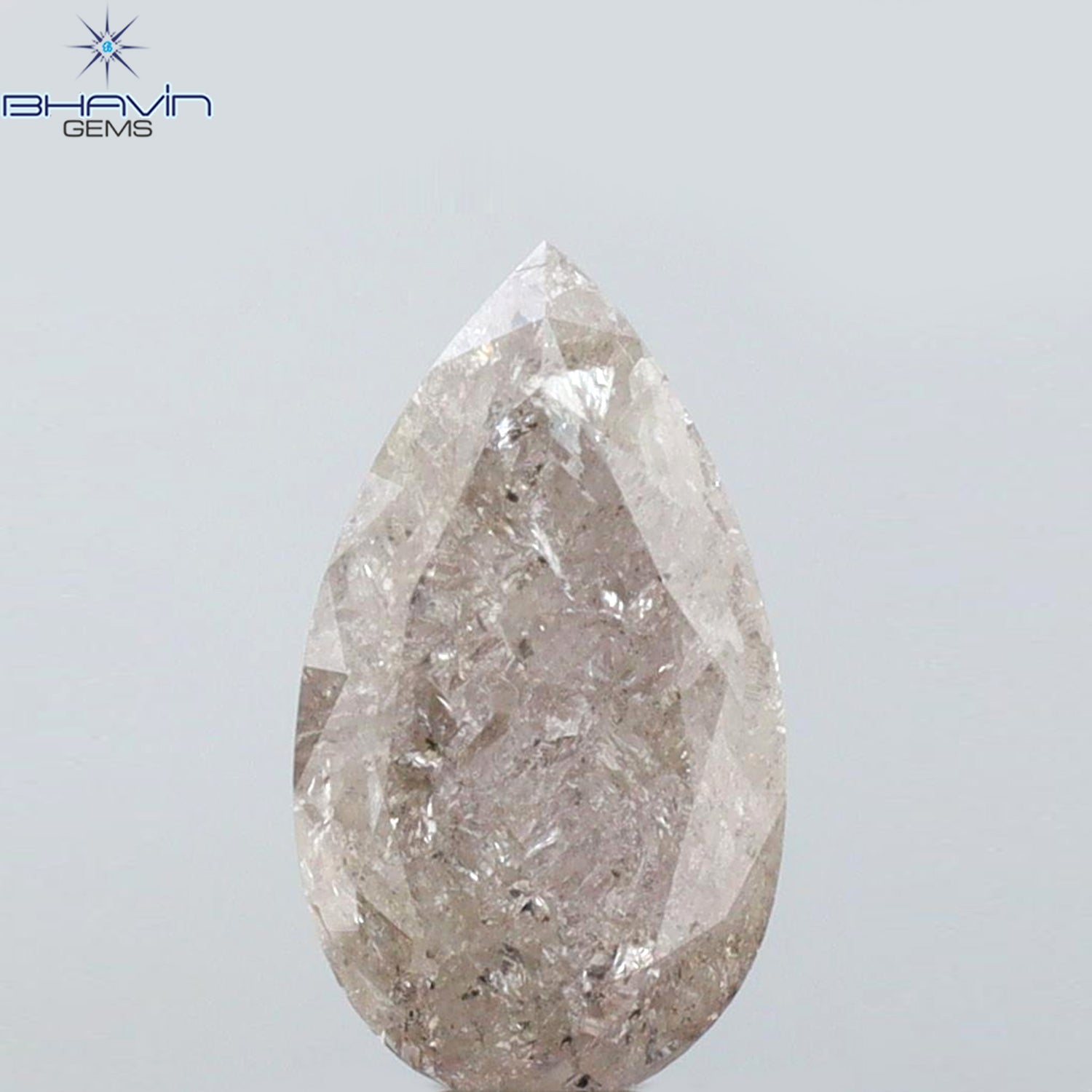 1.21 CT Pear Shape Natural Loose Diamond Pink Color I3 Clarity (8.74 MM)