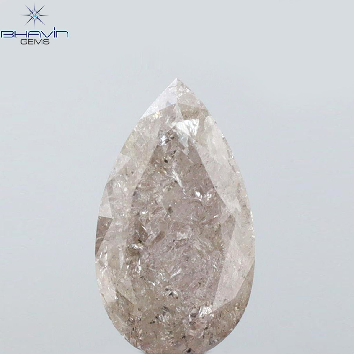 1.21 CT Natural Pear Diamond Pink Color Clarity I3 (8.74 MM)