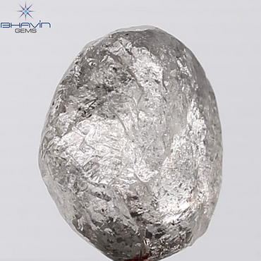 4.01 CT Rough Shape Natural Diamond Salt And Papper Color I3 Clarity (10.40 MM)