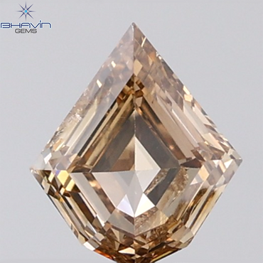 1.06 CT Kite Diamond Natural Brown Color SI1 Clarity (7.85 MM)