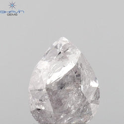 0.54 CT Pear Shape Natural Diamond Pink Color I3 Clarity (5.86 MM)