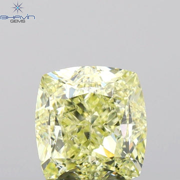 GIA認定 1.00 CT クッションダイヤモンド Y～Zカラー 天然ダイヤモンド SI2 クラリティ (5.37 MM)
