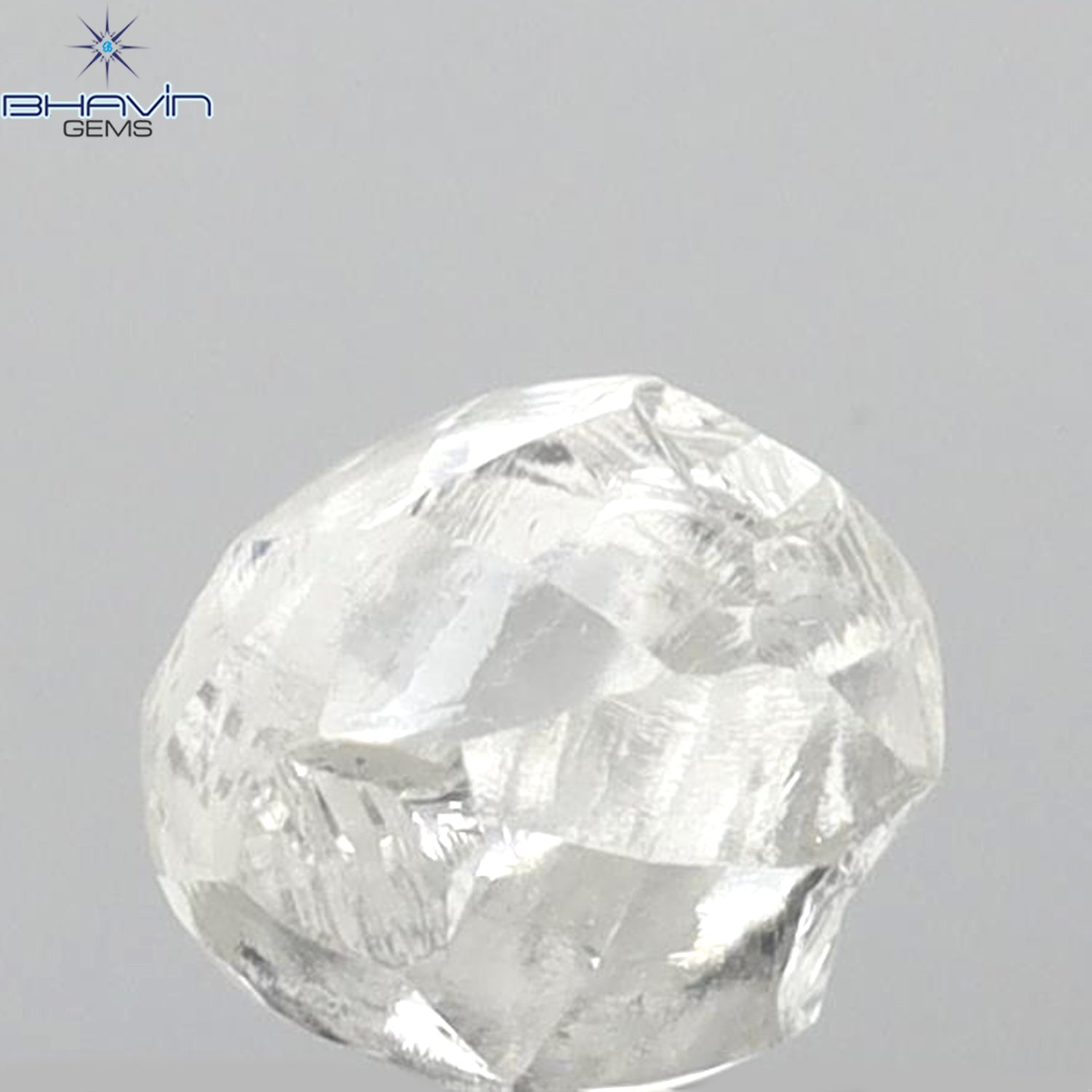 0.63 CT Rough Shape Natural Diamond White Color VS1 Clarity (4.80 MM)