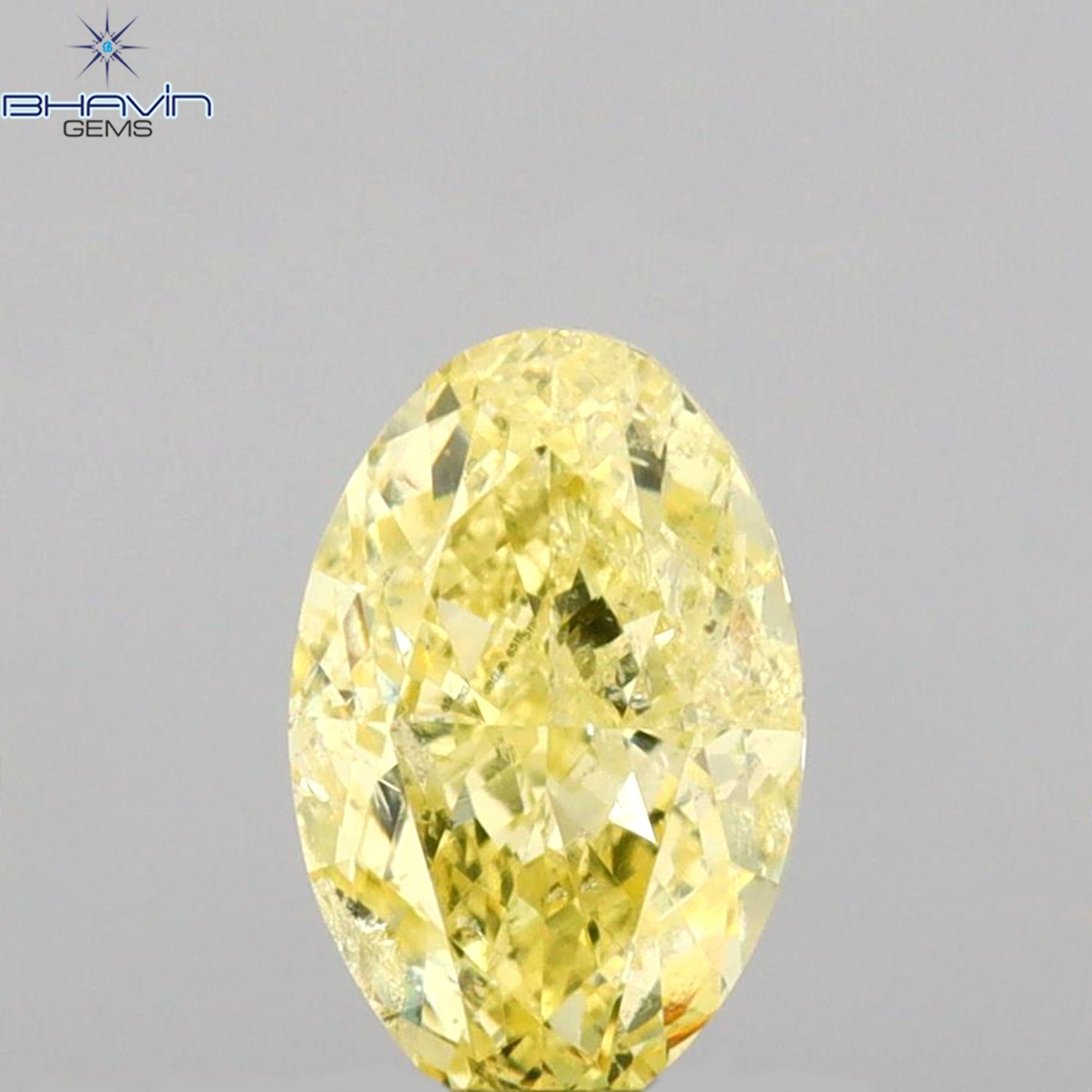 GIA Certified 1.01 CT Oval Shape Natural Diamond Yellow Color (7.45 MM)