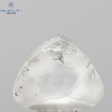 2.09 CT Rough Shape Natural Diamond White Color SI1 Clarity ( 7.90 MM)