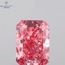 GIA Certified 1.12 CT Radiant Diamond Pink Color Natural Loose Diamond VS1 Clarity (7.04 MM)