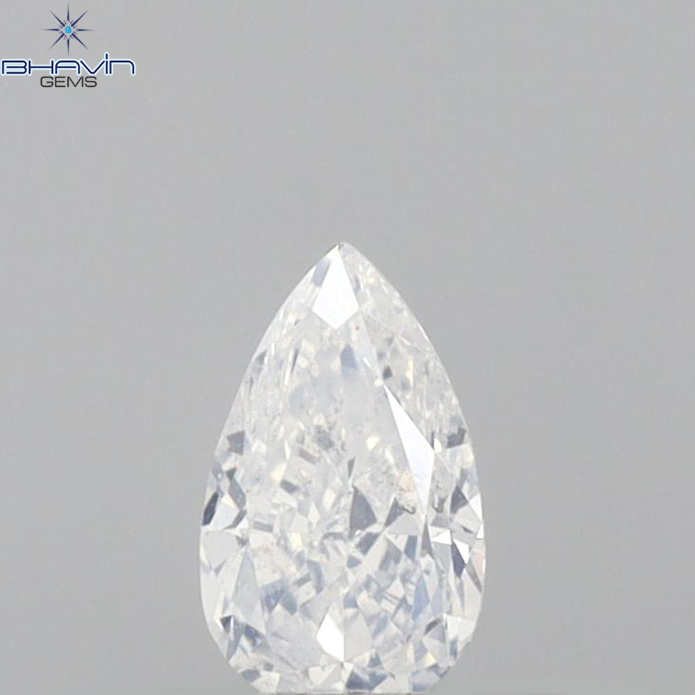 0.29 CT ペアシェイプ 天然ダイヤモンド ホワイトカラー VS2 クラリティ (5.10 MM)