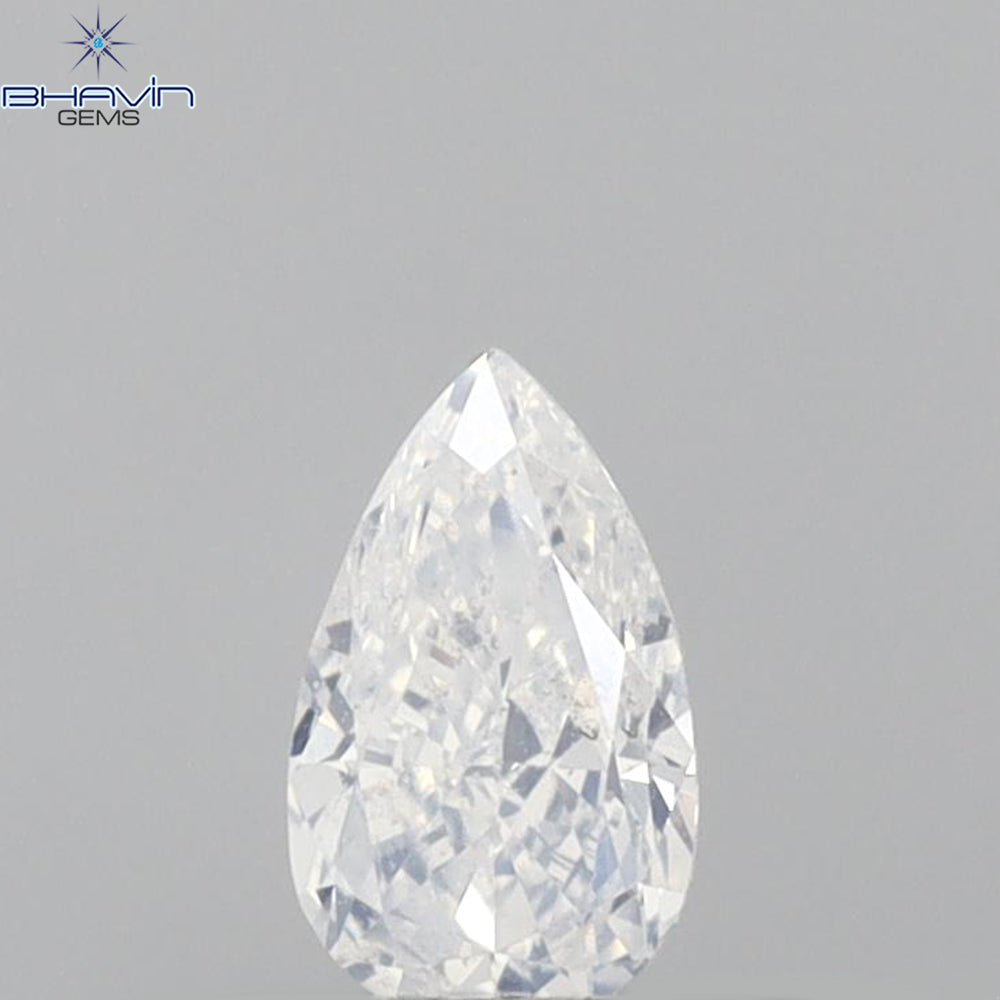 0.29 CT Pear Shape Natural Diamond White Color VS2 Clarity (5.10 MM)