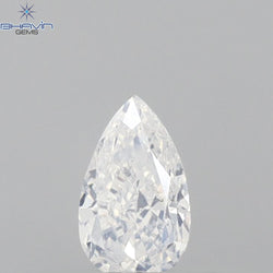 0.29 CT Pear Shape Natural Diamond White Color VS2 Clarity (5.10 MM)