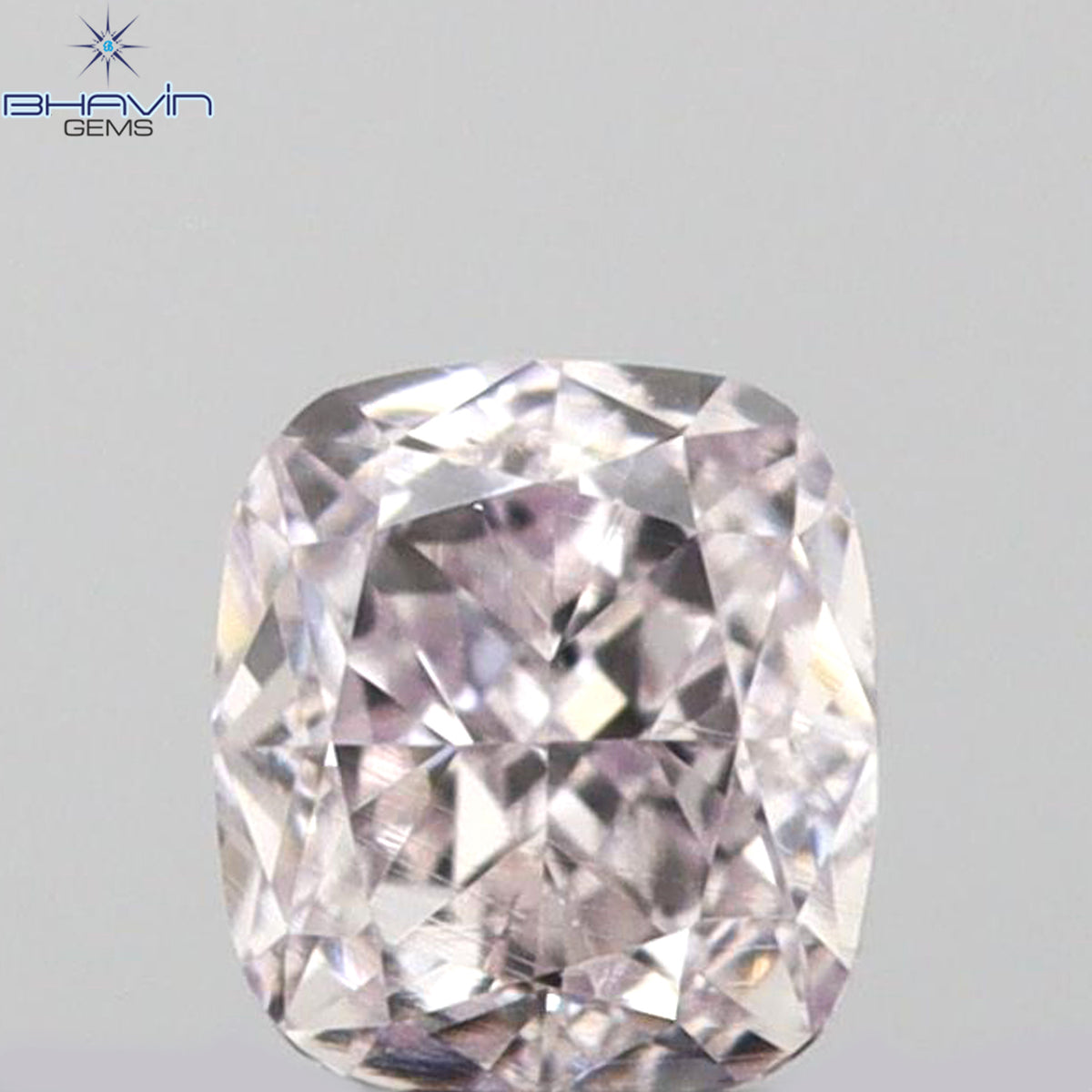 0.14 CT Natural Cushion Diamond Pink Color Clarity VS1 (3.14 MM)
