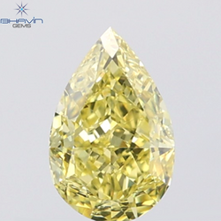 GIA認定 1.27 CT クッションダイヤモンド イエローカラー 天然ダイヤモンド VS1 クラリティ (5.97 MM)