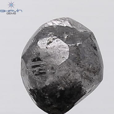 2.51 CT Rough Shape Natural Diamond Salt And Papper Color I3 Clarity (7.88 MM)