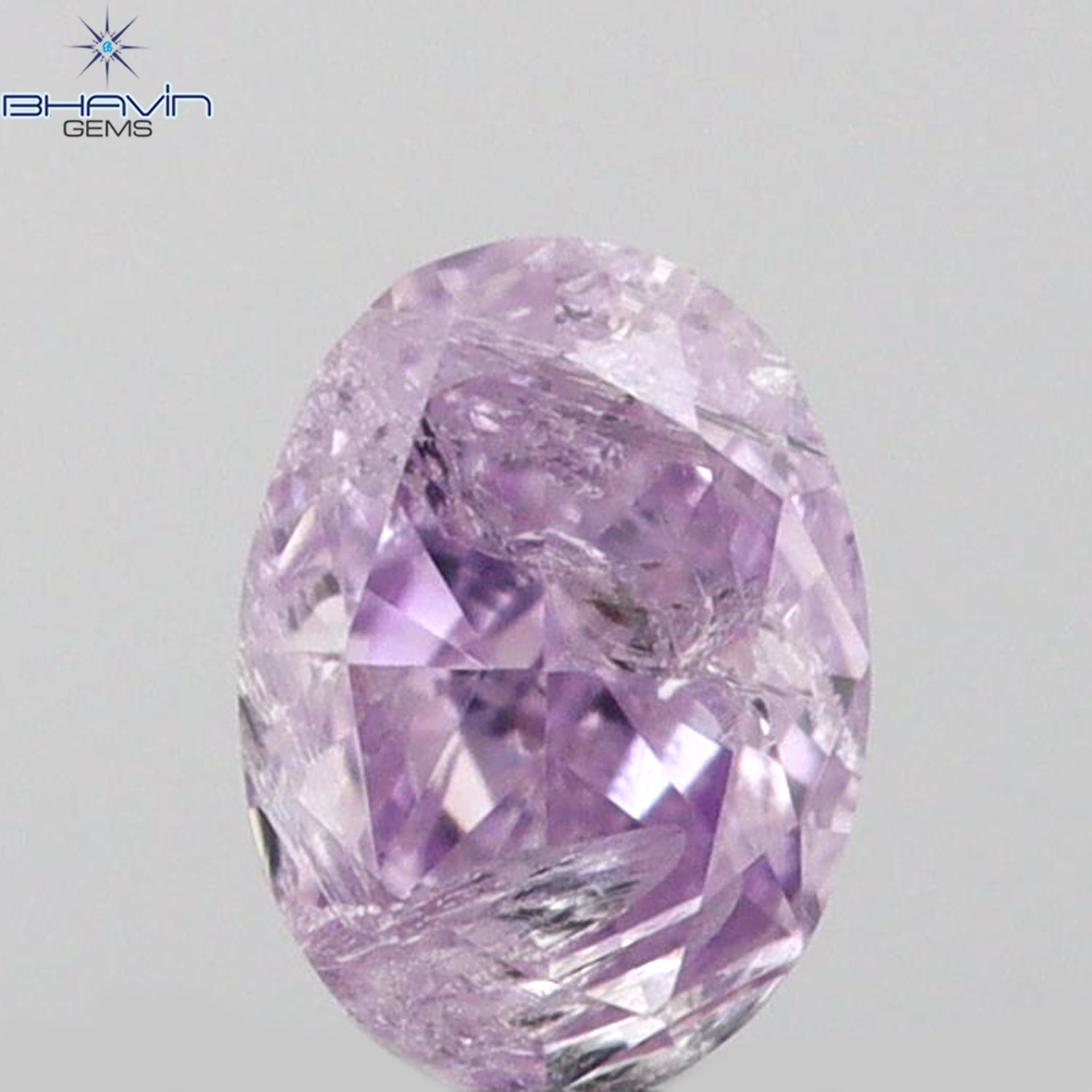 0.09 CT Oval Shape Natural Diamond Pink Color I2 Clarity (3.15 MM)