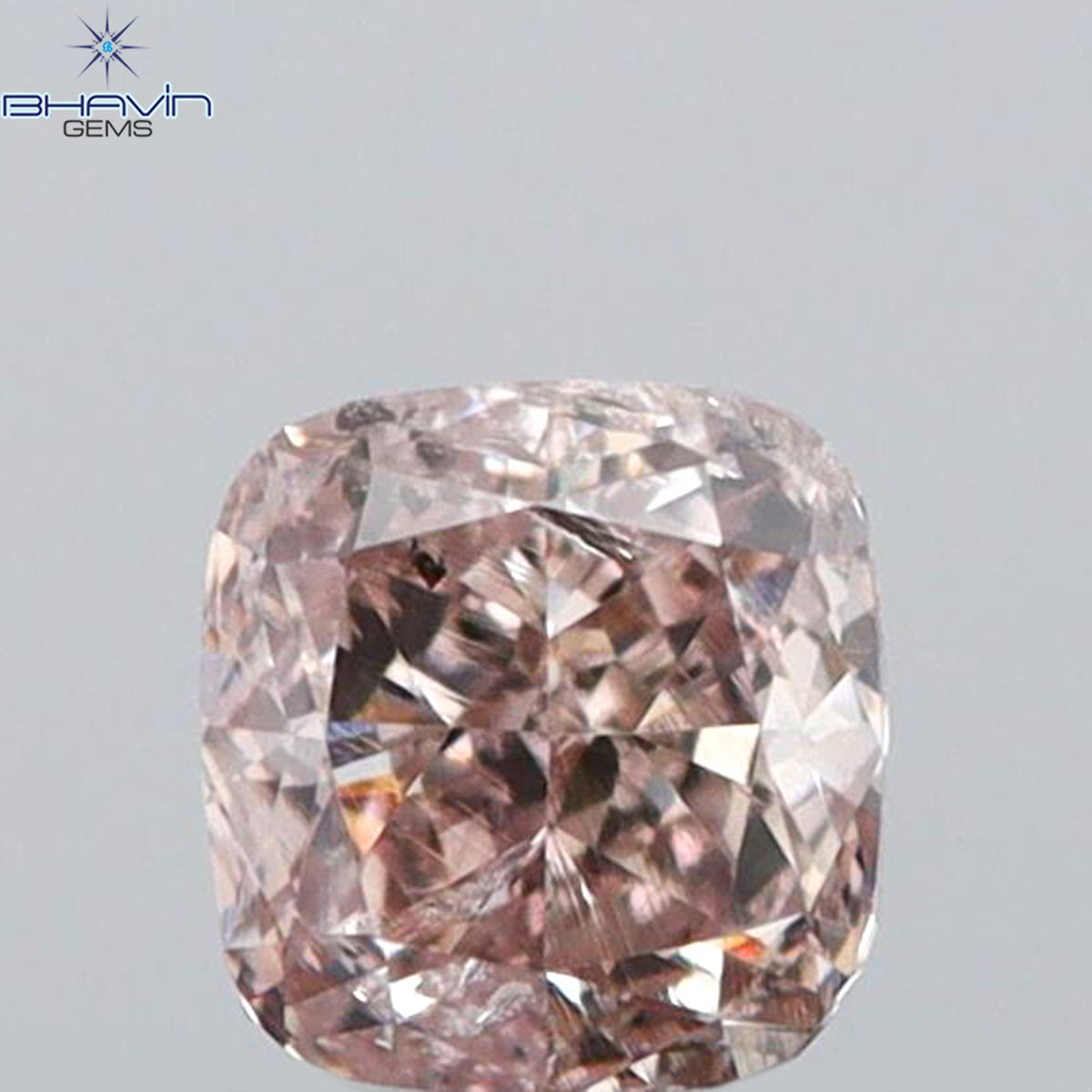 0.05 CT クッションシェイプ 天然ダイヤモンド ピンクカラー VS2 クラリティ (2.28 MM)
