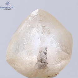 6.31 CT Rough Shape Natural Diamond Brown Color SI Clarity (10.37 MM)