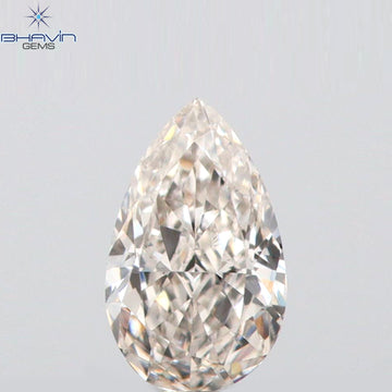 0.08 CT ペアシェイプ ナチュラル ダイヤモンド ピンク色 VS1 クラリティ (3.45 MM)