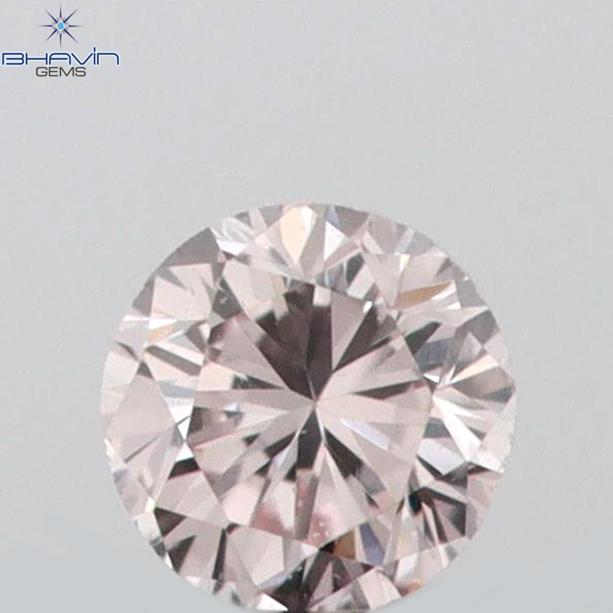0.04 CT ラウンドシェイプ 天然ダイヤモンド ピンク（アーガイル）カラー VS2 クラリティ（2.13 MM）
