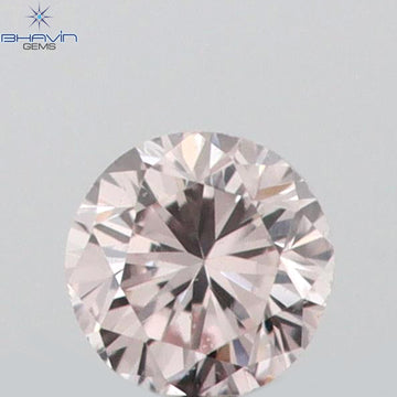 0.04 CT ラウンドシェイプ 天然ダイヤモンド ピンク（アーガイル）カラー VS2 クラリティ（2.13 MM）
