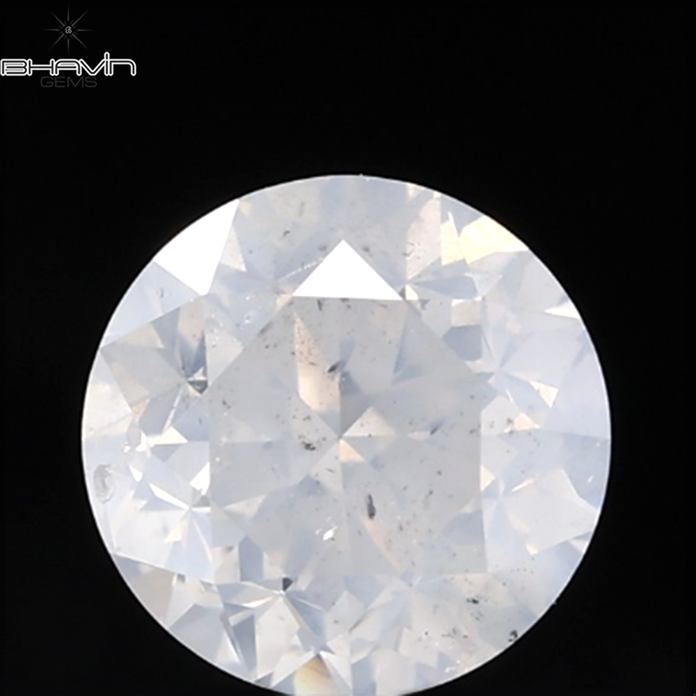 0.18 CT ラウンド ローズ カット シェイプ 天然ダイヤモンド ピンク色 I2 クラリティ (3.86 MM)