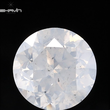 1.00 CT Round Cut Natural Diamond White Color I2 Clarity