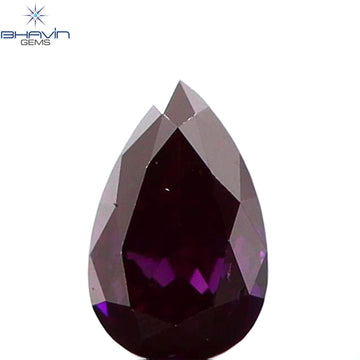 0.07 CT Natural Pear Diamond Enhanced Pink Color Clarity VS1 (3.12 MM)