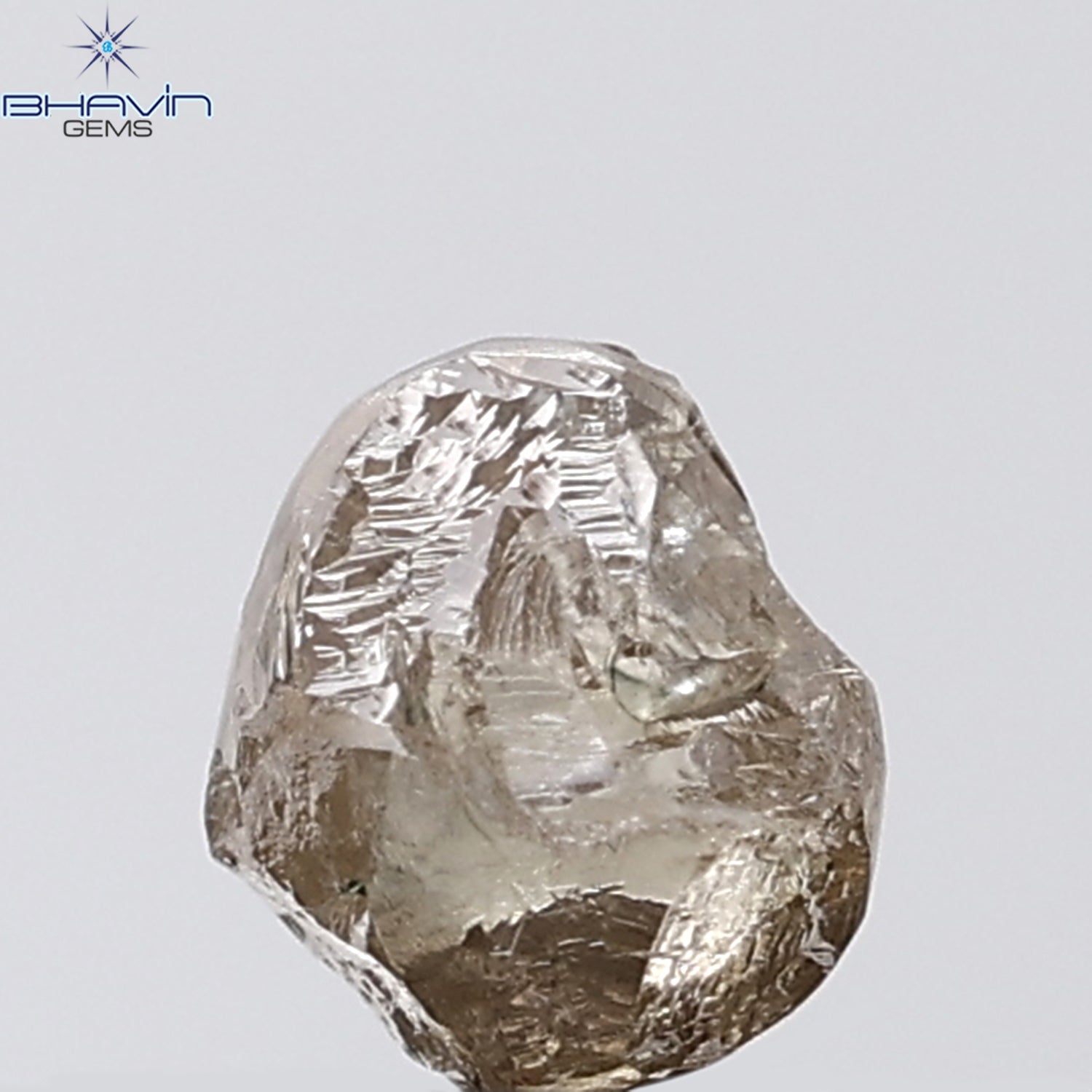 1.19 CT Rough Shape Natural Diamond Brown Color VS Clarity (5.63 MM)