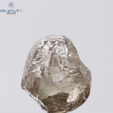 1.19 CT Rough Shape Natural Diamond Brown Color VS Clarity (5.63 MM)