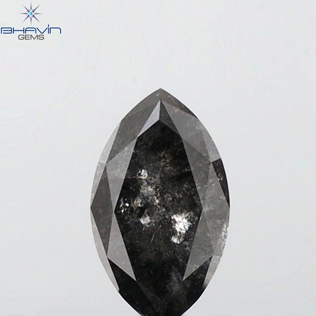 0.46 CT Marquise Shape Natural Loose Diamond Salt And pepper Color I3 Clarity (7.07 MM)
