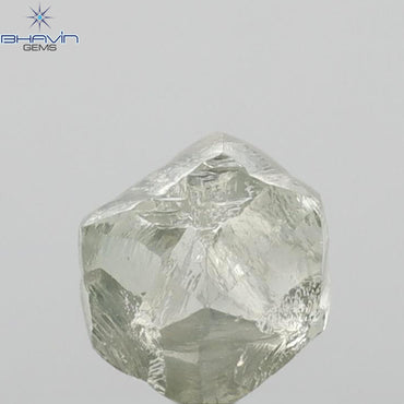 3.28 CT Rough Shape Natural Loose Diamond Green (M) Color VS2 Clarity (7.66 MM)