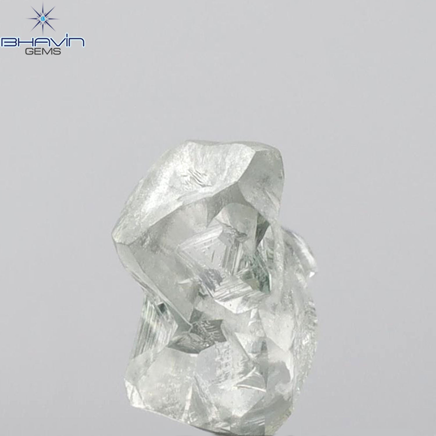 3.17 CT Rough Shape Natural Loose Diamond Bluish Green (M) Color VS2 Clarity (10.10 MM) (Copy)