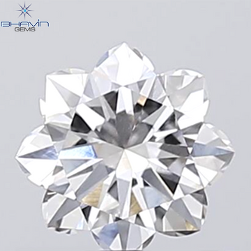 0.18 CT ラウンド ローズ カット シェイプ 天然ダイヤモンド ピンク色 I2 クラリティ (3.86 MM)