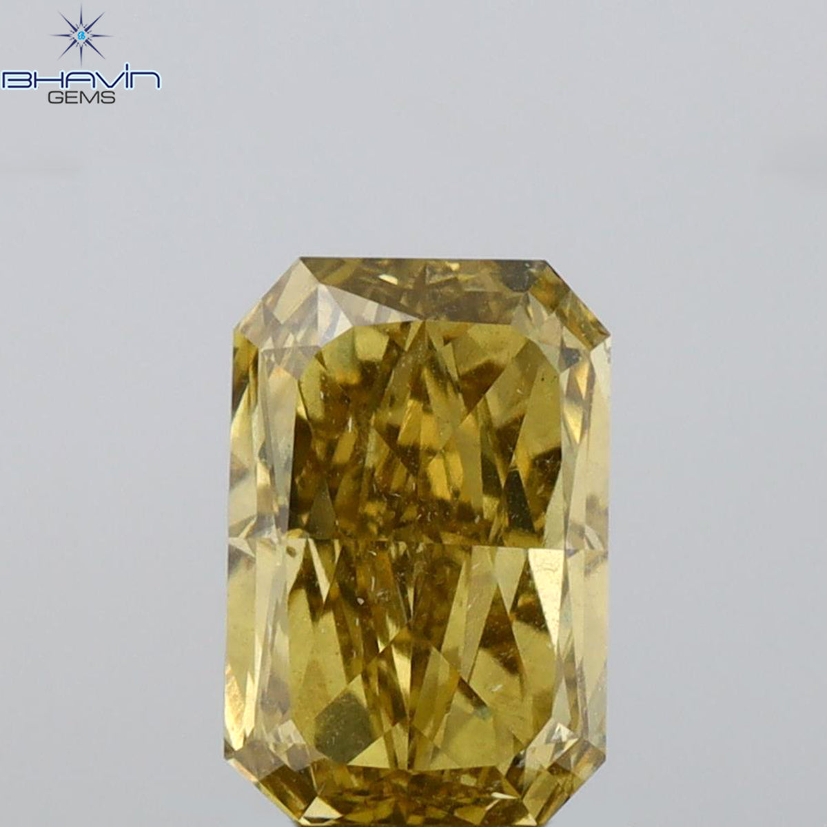 GIA Certified 1.00 CT Natural Radiant Diamond Fancy Dark Brown Yellow SI2 (7.11 MM)