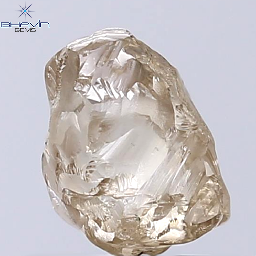 2.32 CT Rough Shape Natural Diamond Brown Color VS2 Clarity (8.40 MM)