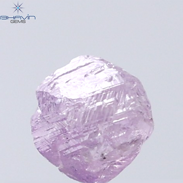 0.84 CT Rough Shape Natural Diamond Pink Color I1 Clarity (4.98 MM)