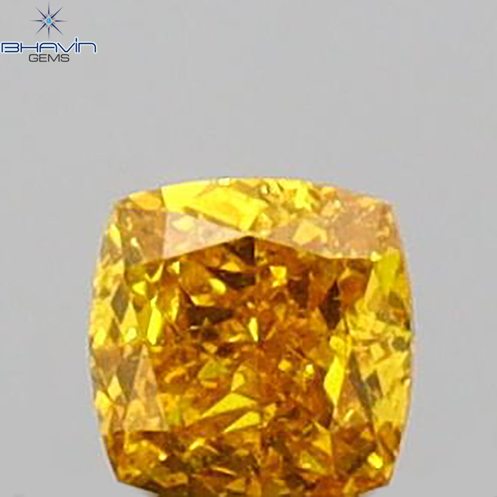 0.08 CT Cushion Shape Natural Loose Diamond Yellow Color VS1 Clarity (2.40 MM)