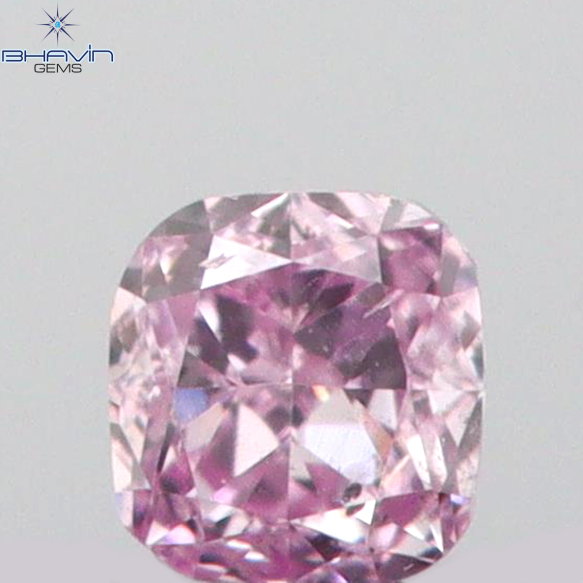 0.03 CT Natural Cushion Diamond Intense Pink Color Clarity SI2 (1.86 MM)
