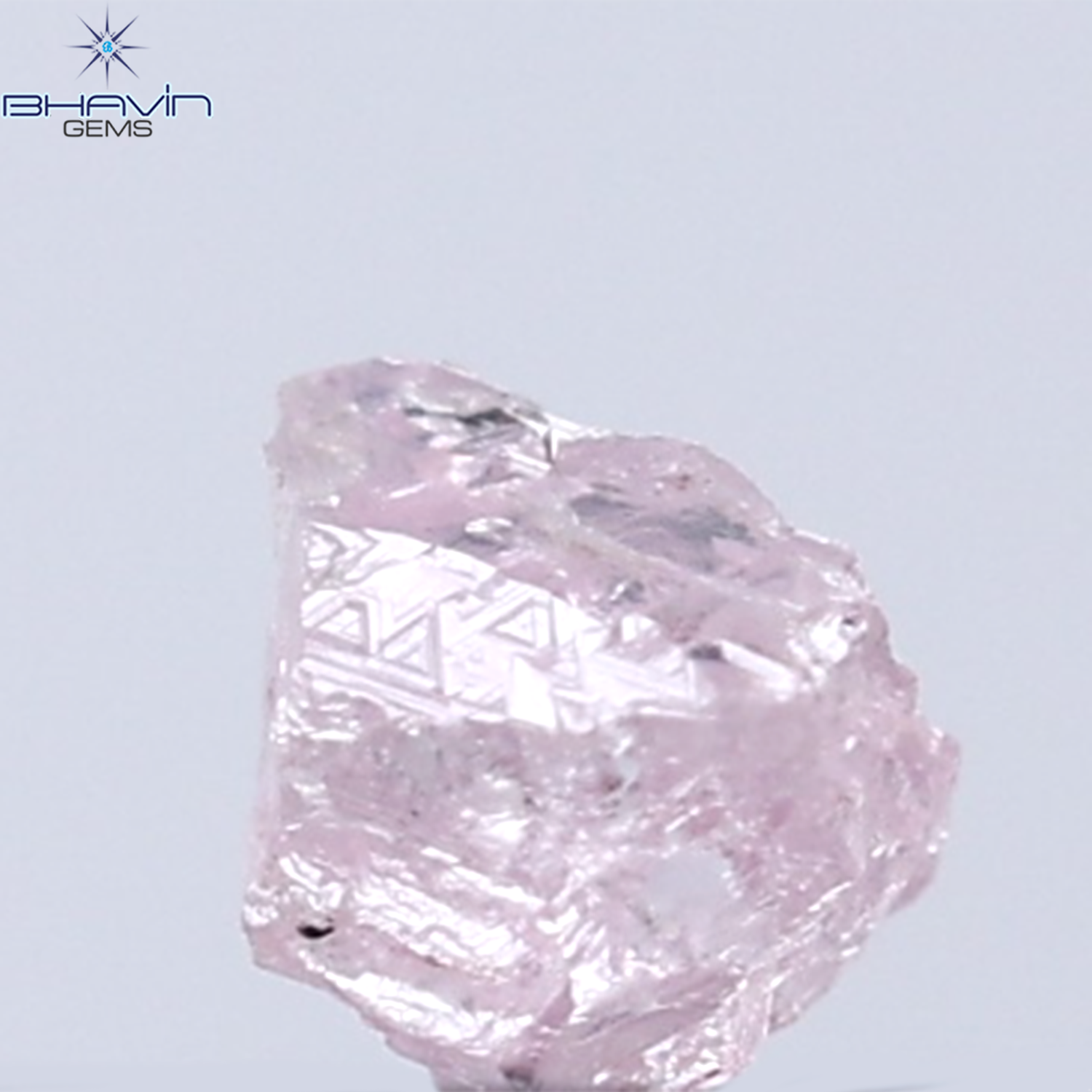 0.11 CT Rough Shape Natural Diamond Pink Color SI1 Clarity (2.66 MM)