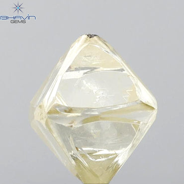 2.84 CT Rough Shape Natural Loose Diamond Yellow Color VS2 Clarity (7.60 MM)