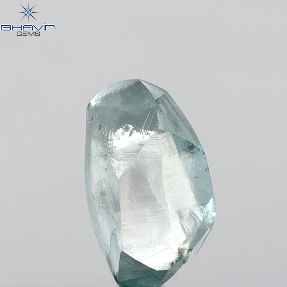 1.04 CT Rough Shape Enhanced Blue Color VS2 Clarity (8.32 MM)