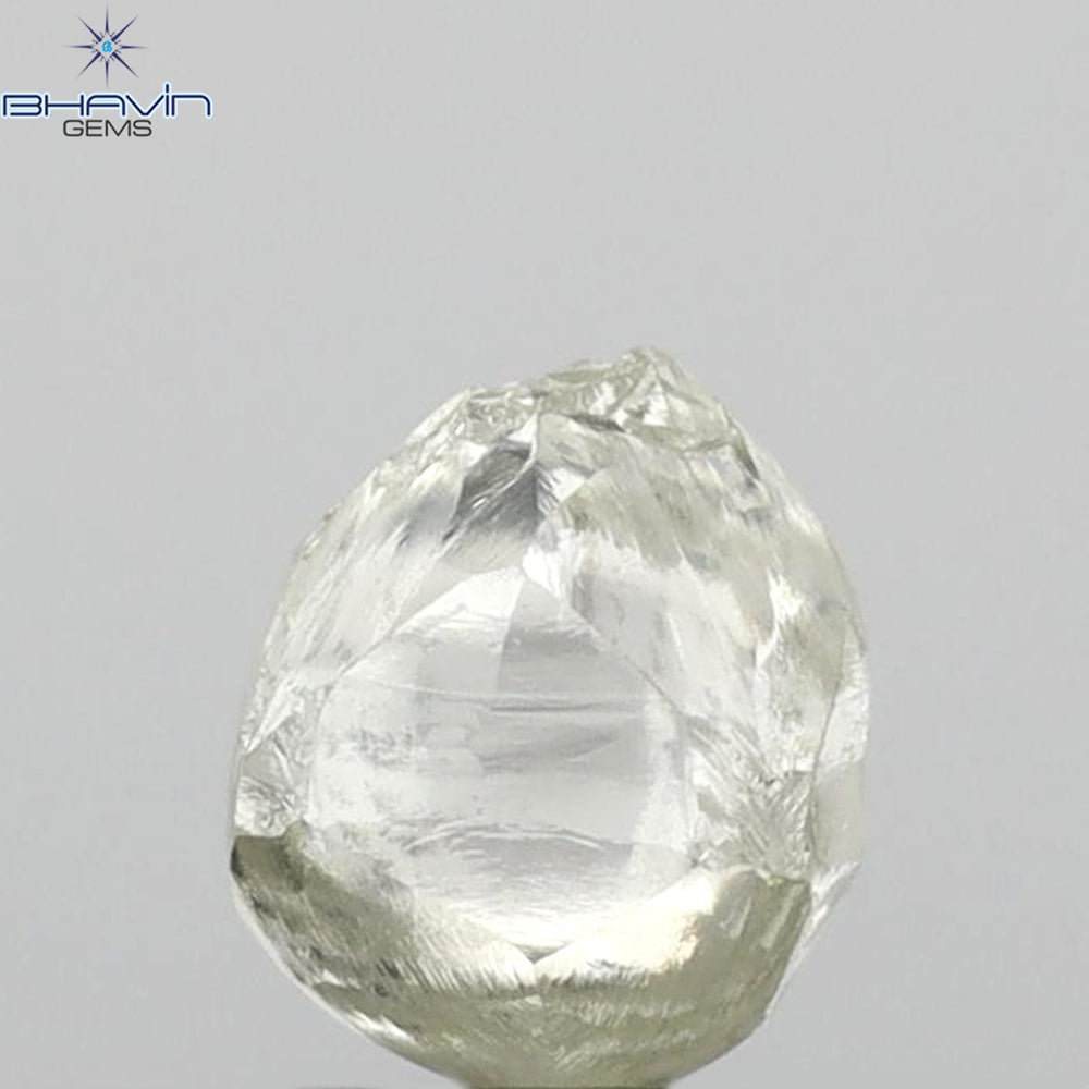 2.17 CT Rough Shape Natural Loose Diamond White (M) Color VS1 Clarity (7.14 MM)