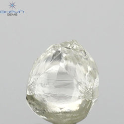 2.17 CT Rough Shape Natural Loose Diamond White (M) Color VS1 Clarity (7.14 MM)