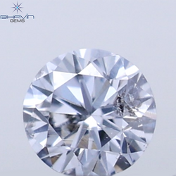 0.18 CT ラウンド ローズ カット シェイプ 天然ダイヤモンド ピンク色 I2 クラリティ (3.86 MM)