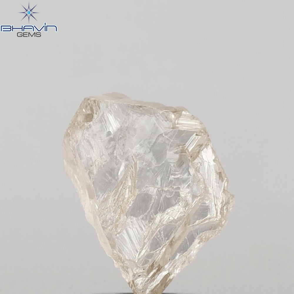 0.90 CT ラフ シェイプ ナチュラル ダイヤモンド ホワイト カラー VS1 クラリティ (5.95 MM)